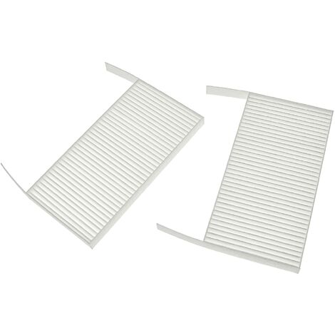 vhbw Filterset kompatibel mit Wernig ComfoAir 70 Lüftungsgerät - Luftfilter G4 / F7 (2 Stück), 19 x 10 x 3 cm, Weiß