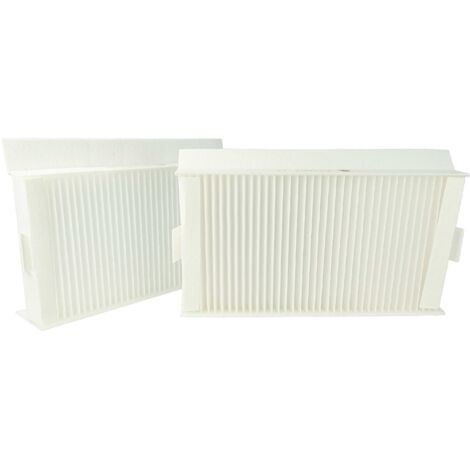 vhbw Filterset kompatibel mit Zehnder ComfoAir 180 Lüftungsgerät - Luftfilter G4 / F7 (2 Stück), 24 x 12 x 5 cm, Weiß