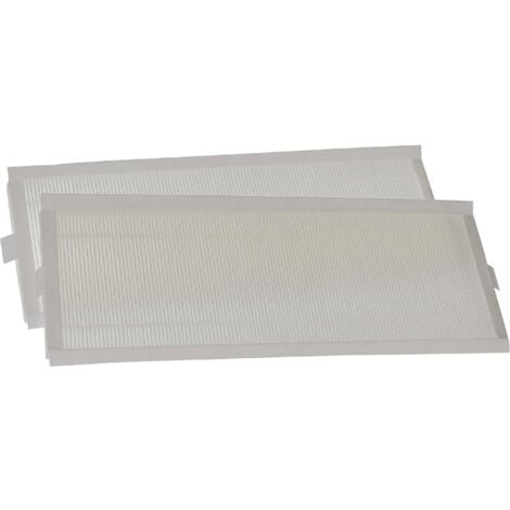 vhbw Filterset kompatibel mit Zehnder ComfoAir E300, E350, E400 Lüftungsgerät - Luftfilter G4 / F7 (2 Stück), 50 x 16 x 2 cm, Weiß