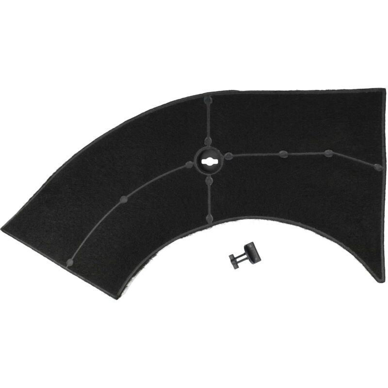 Filtre à charbon actif compatible avec Ariston sl 16.1 (wh), SL16.1 ix, sl 16.1 (bk), SL16.1P (bk) hotte aspirante - 28 x 13,3/9,5 x 2,6 cm - Vhbw