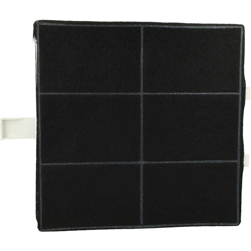Vhbw - Filtre à charbon actif compatible avec Bosch DKE645E, DKE955MBR, DHZ5185, DHZ5186, DHZ5105, DHZ5180 hotte aspirante - 22,2 x 22,2 x 2,4 cm