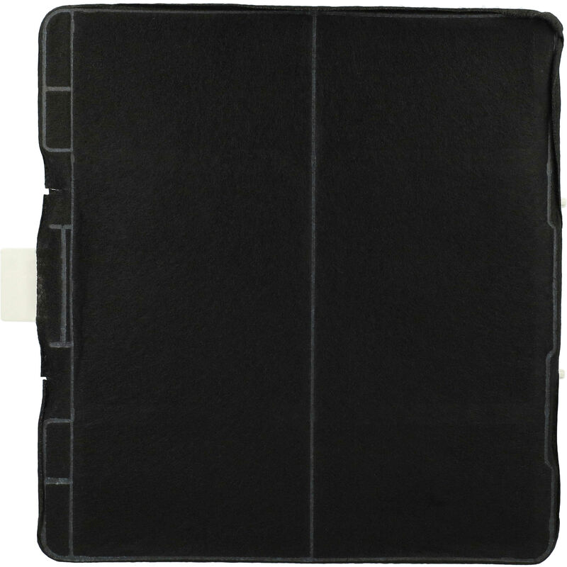 Vhbw - Filtre à charbon actif compatible avec Bosch DWA067A50, DWA06D650, DWA06E850, DWA097A50, DWA09D620 hotte aspirante - 23,3 x 21,5 x 2,2 cm