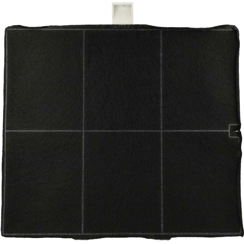 vhbw Filtre à charbon actif compatible avec Viva VVZ52V30 hotte aspirante - 25,5 x 22,5 x 2,3 cm