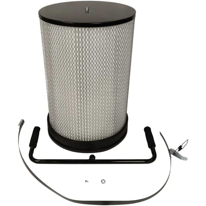 Filtre à particules fines compatible avec bamato AB-1500CF centrale d'aspiration - particules fines avec brosses de nettoyage - Vhbw