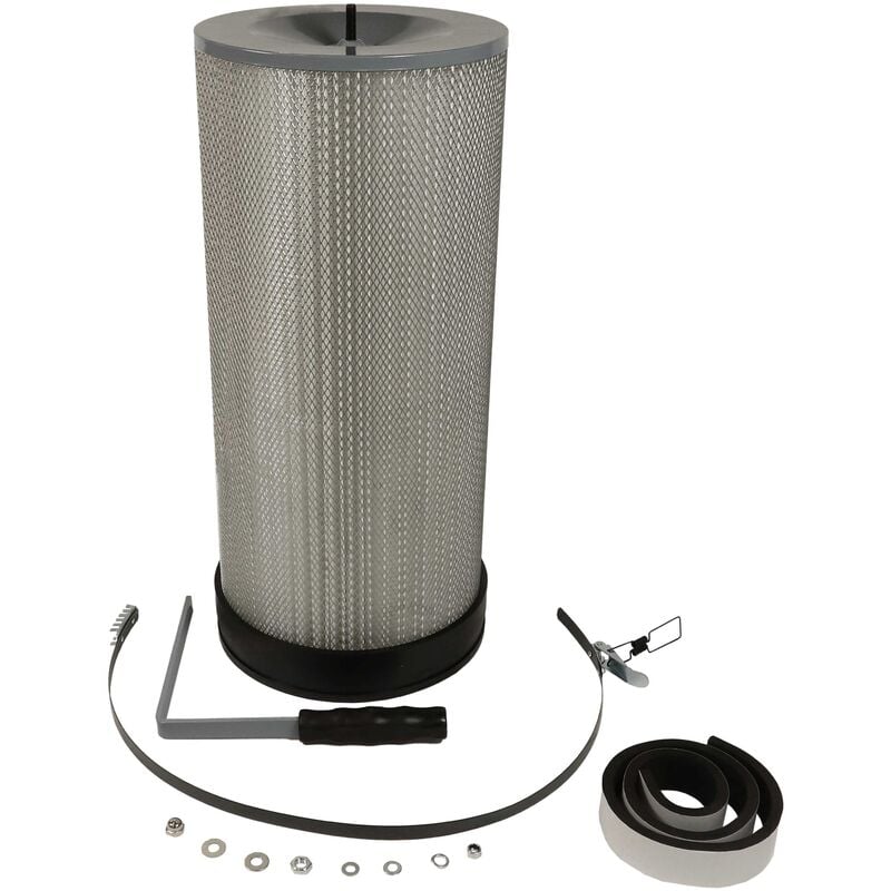 Filtre à particules fines compatible avec Holzmann ABS850 centrale d'aspiration - particules fines avec brosses de nettoyage - Vhbw