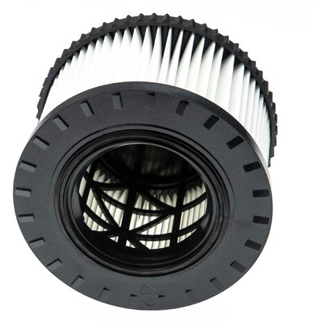 vhbw filtre compatible avec Dewalt DWV010 Typ 2, DWV012 Typ 2, DWV902M/L Typ 2, DWV900/01L aspirateur - filtre HEPA noir / blanc