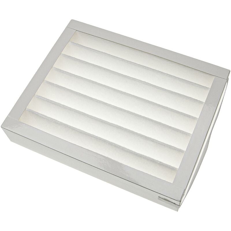 Vhbw Filtre compatible avec Zehnder ComfoAir 150 appareil de ventilation - Filtre à air F7, 25 x 20 x 5 cm, blanc