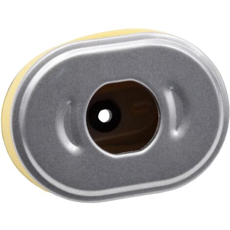 vhbw Filtre de rechange avec préfiltre compatible avec John Deere 220E, 260B, 260C tondeuse à gazon - 10,1 x 7,2 x 5,1cm, argent / jaune