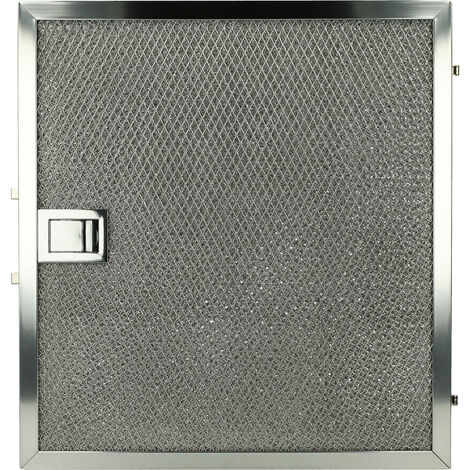 vhbw Filtre permanent anti-graisse compatible avec Miele DA 430-4, DA 430-4 EXT hotte de cuisine, métal