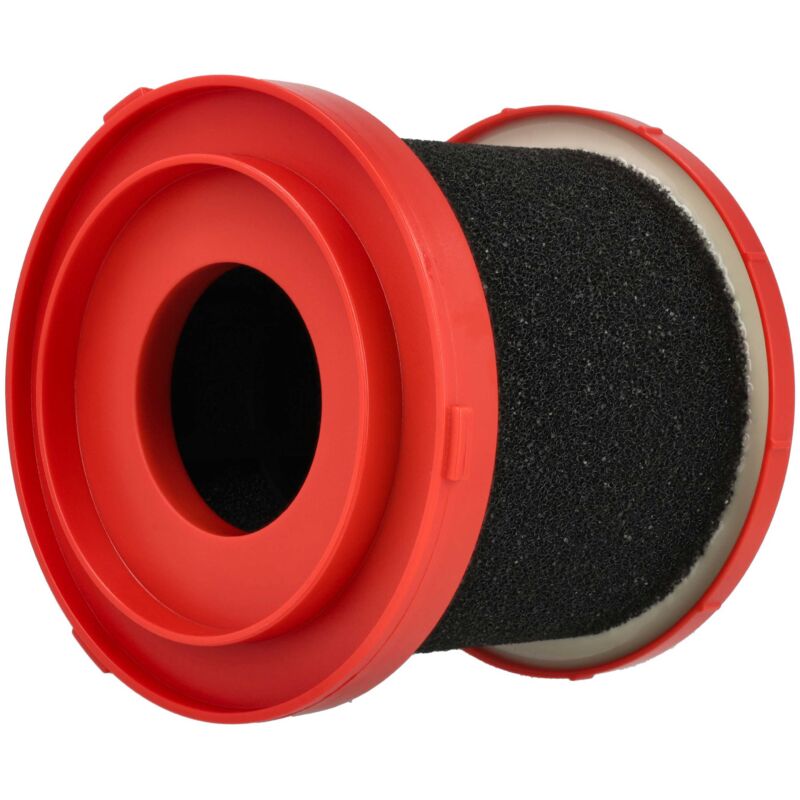 Vhbw - Filtre pour liquides remplacement pour Milwaukee 4932478802, 4932479806, 49-90-2015 pour aspirateur - plastique / mousse rouge / noir