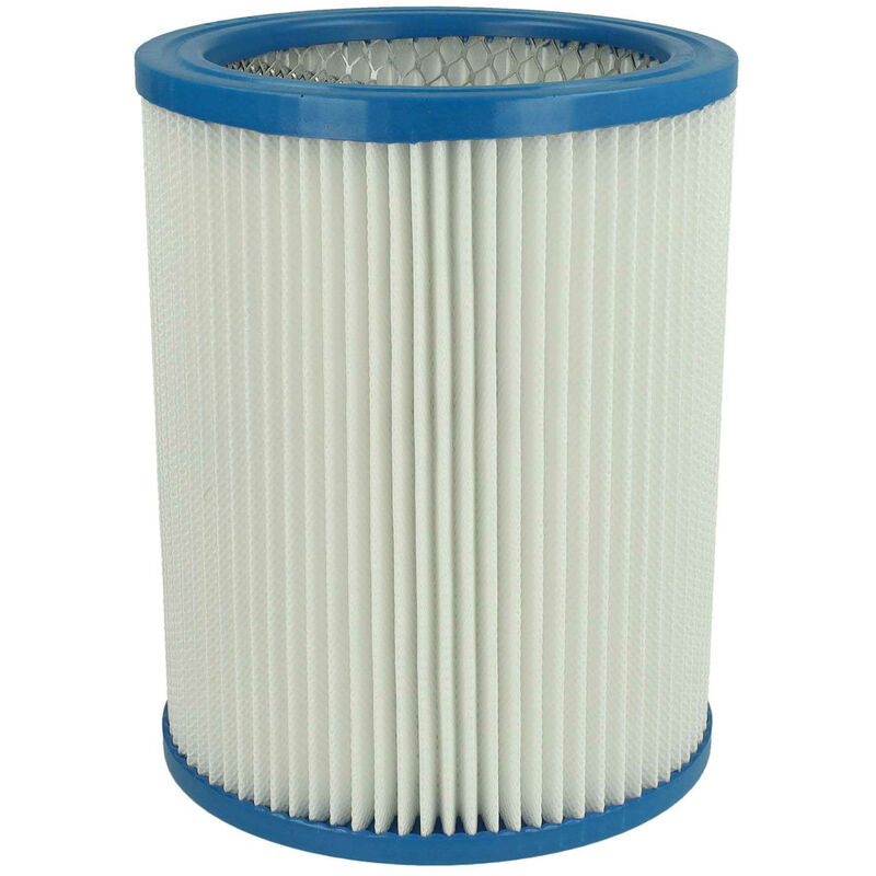 Image of Vhbw - filtro a pieghe piatte compatibile con Fein Dustex 25, 40 aspiratore umido/secco - Cartuccia filtrante, carta / plastica, bianco