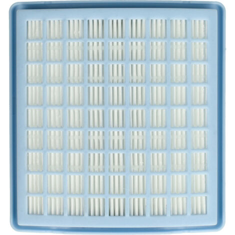 vhbw Filtro compatible con Miele S144 Gallery Tappeti & Moquette, S144 Senator 1300, S145 aspiradora - filtro de escape HEPA blanco azul claro
