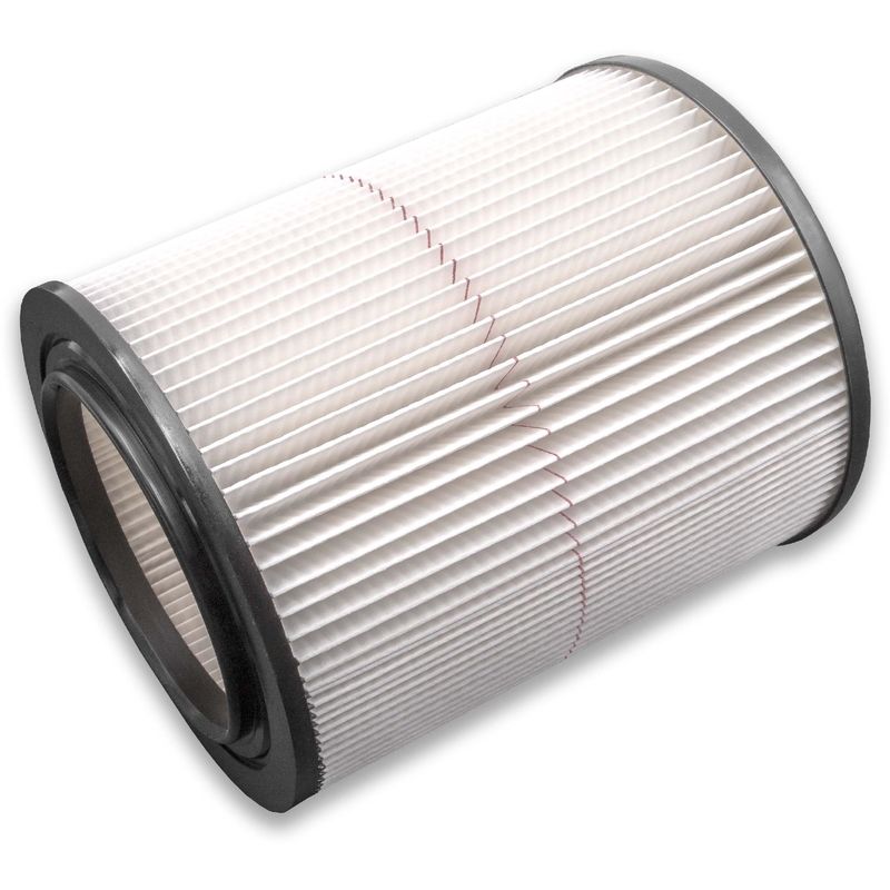 

vhbw Filtro plisado compatible con Craftsman WD06700, WD0671, WD0671EX0, WD0970, WD1270, WD1450 aspiradora en seco y mojado - Filtro, cartucho