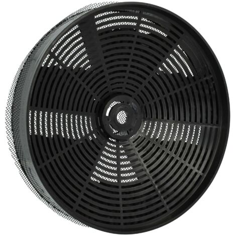 vhbw Filtro de carbón activado compatible con Gorenje DAH60W - AZD 1925, DAH90E - AZD 1925 campanas cocina - 17,3 cm, con cubierta de red