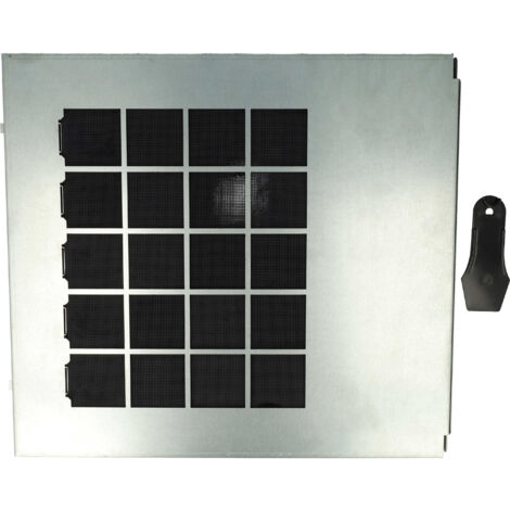 vhbw Filtro de carbón activado reemplaza Miele DKF 25-1, DKF 25-R, 10271470 para campanas cocina - 34,5 x 31 x 2 cm, regenerable