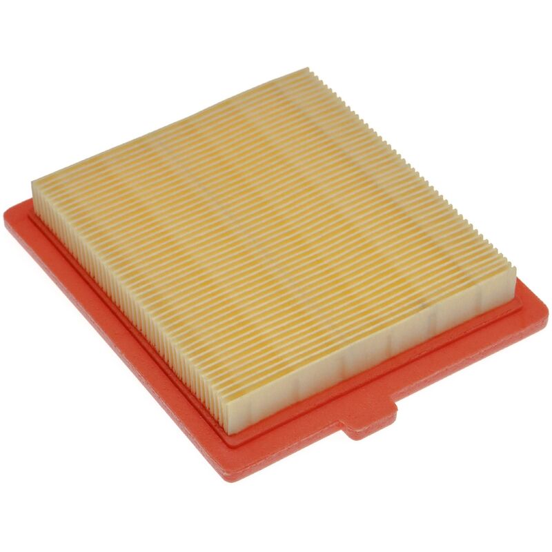 Filtro di ricambio (1x filtro dell'aria) compatibile con Castelgarden/GGP/STIGA OM45, REM50 tagliaerba - 12,2 x 10,8 x 2 cm, arancione / giallo - Vhbw