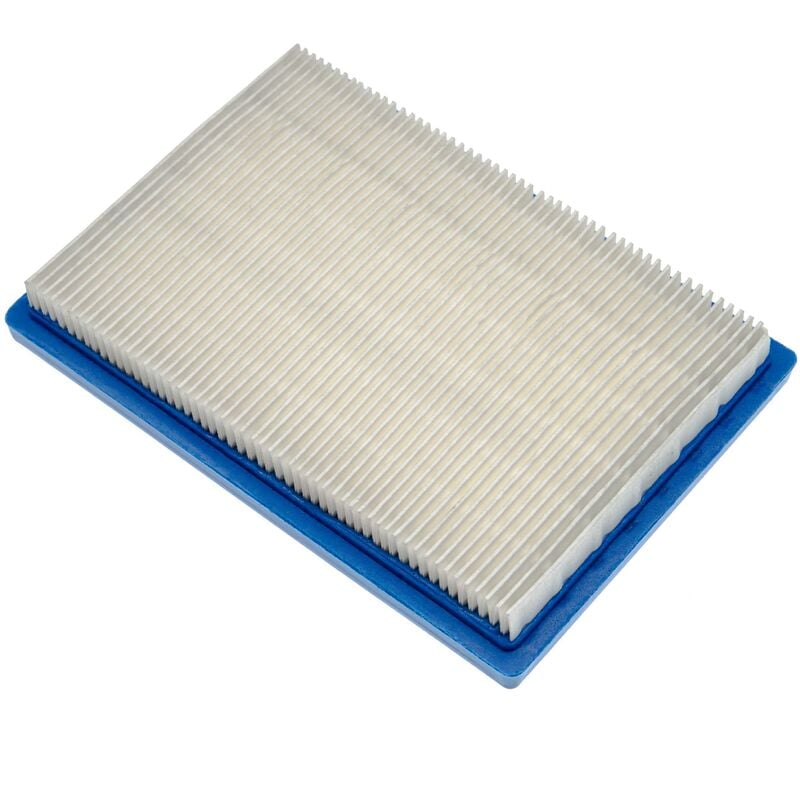 Filtro di ricambio (1x filtro dell'aria) compatibile con John Deere JE75, JX75, JX85, Primo 585 tagliaerba - 16 x 11,3 x 2,1 cm, bianco / blu - Vhbw