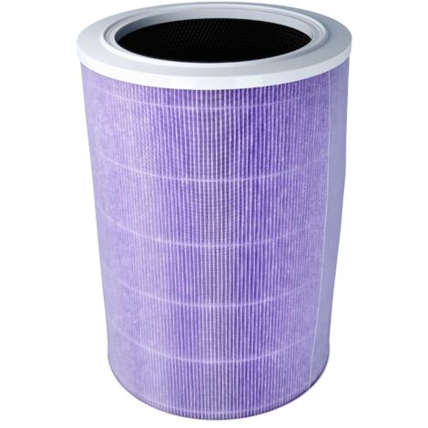 vhbw filtro HEPA compatibile con Xiaomi Mi Air Purifier 2C purificatore d'aria - Filtro di ricambio + filtro carboni attivi integrato, antibatterico