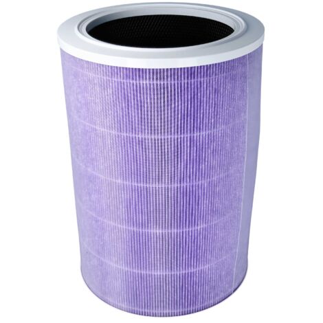 vhbw filtro HEPA compatibile con Xiaomi Mi Air Purifier 3 purificatore d'aria - Filtro di ricambio + filtro carboni attivi integrato, antibatterico