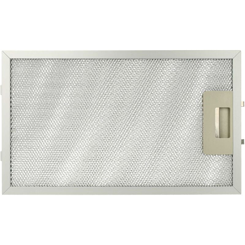 Filtro metálico de grasa compatible con aeg 8160D-B, 8160D-AL, 8160D-M/GB, 8160D-M, 8160D-W campana extractora - 32,5 x 19,6 x 0,85 cm metal - Vhbw
