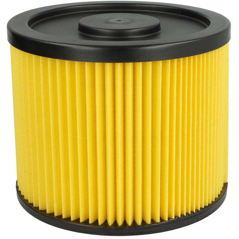 Vhbw Filtro Plisado Compatible Con Herkules Inox 20 A, Inox 1500, H-sa 50, H-sa 1930, H-nt 50 Inox, H-nt 30 Inox Aspiradora - Amarillo 