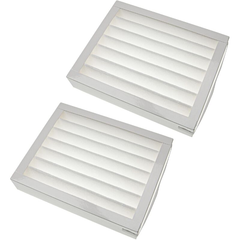 

2x Filtro polen compatible con Zehnder ComfoAir 150 unidad ventilación - Filtro aire F7, 25 x 20 x 5 cm, blanco - Vhbw
