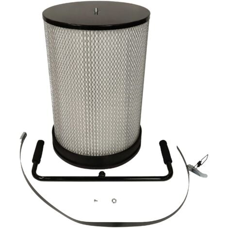 vhbw Fine Dust Filter Replacement for HBM 7427-E (Model 1) for Extraction System - Fine Dust Filter Cartridge with Cleaning Brush