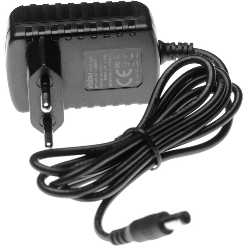 

Fuente alimentación compatible con Happy People 11000, 11001 lector de CD - CC 6 V / 0,83 A, 115 cm - Vhbw