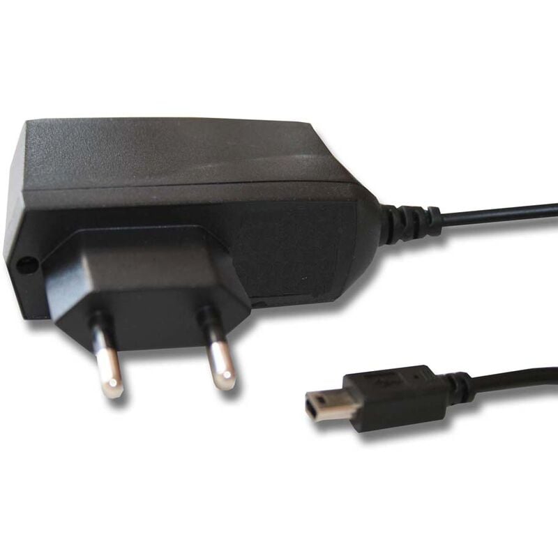 

Fuente de alimentación 220V, cargador, cable de carga compatible con Mitac Mio Moov M300, M305, M405, Spirit V505 TV - Vhbw