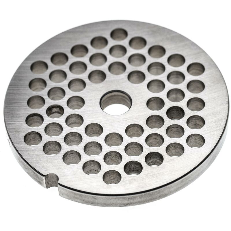 Grille taille 32 pour hachoir à viande - Diamètre des trous 8mm, trou central 13,4mm, acier inoxydable - Vhbw