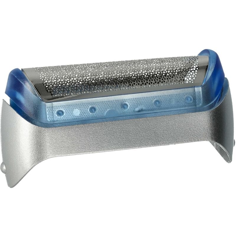 Vhbw - Grille de rasoir de rechange compatible avec Braun CruZer6 Face, Z20, Z30, Z40, Z50, Z60, Z70 rasoir électrique - Avec cadre, argent / bleu