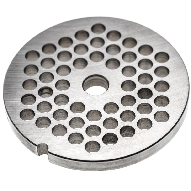 Grille taille 32 compatible avec Fama hachoir à viande - Diamètre des trous 8mm, trou central 13,4mm, acier inoxydable - Vhbw