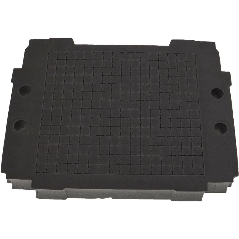 Vhbw - Hard Foam Insert compatible with Hitachi Hit Case i-iv Toolbox - Customisable, Adaptable Foam, Anthracite-Grey