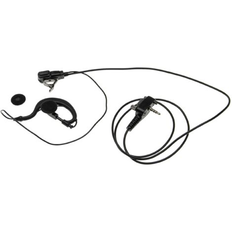 vhbw Headset kompatibel mit Yaesu / Vertex VX-130, VX-140, VX-146, VX-160, VX-180, VX-210A, VX-230, VX-231, VX-246, VX-350, VX-351 Funkgerät - G-Form
