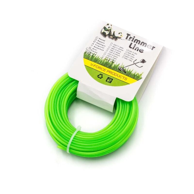 

Hilo de corte universal para cortacésped, recortadora - Hilo recambio, verde, 2,4 mm x 15 m, redonda - Vhbw