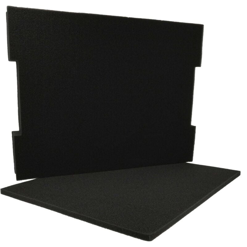 Insert en mousse compatible avec Bosch L-Boxx 102 coffre à outils - mousse pré-perforée, noir - Vhbw