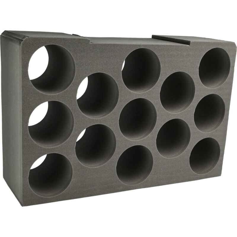 Vhbw - Insert pour cartouches de mousse compatible avec Bosch Sortimo L-Boxx 374 coffre de transport - Garniture pour 13 cartouches, noir