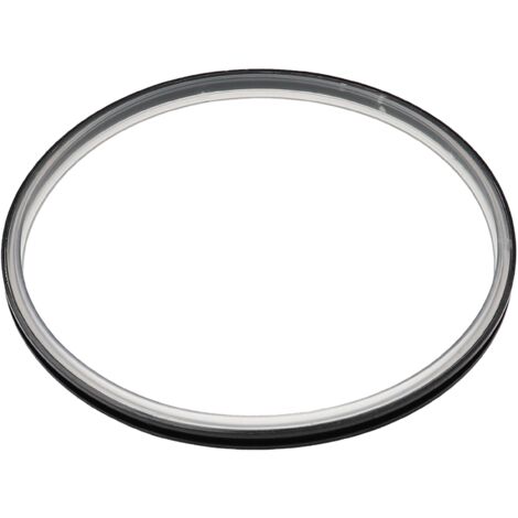 Vhbw – Joint de couvercle compatible Vorwerk Thermomix TM31 – Anneau d'étanchéité en silicone – Diamètre extérieur 18,4 cm – Transparent/noir