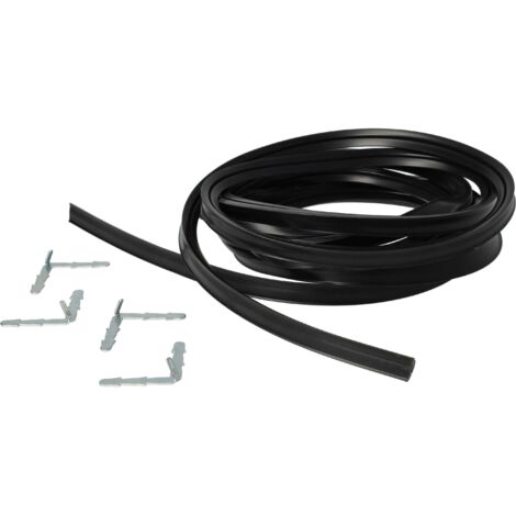 Vhbw – Joint universel pour four 3 m – Compatible AEG et autres marques – Crochets à angle noir – Silicone pour étanchéité optimale