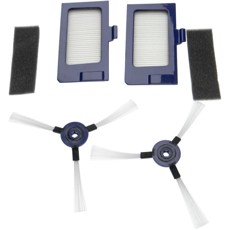 Vhbw - Kit d'accessoires pour aspirateur avec filtre en mousse, filtre hepa, brosse latérale compatible avec Rowenta Smart Force Extreme