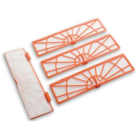 vhbw Kit de 4x Filtres d'aspirateur compatible avec Neato Botvac 70, 70E, 75, Connected, D5, D3, 75E, 85, 85E aspirateur robot - filtre