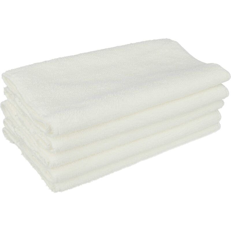 

Kit de 5 paños (paño de suelo) algodón / felpa compatible con Kärcher SC 2, SC 2 Premium, SC 2.500 C, SC 2.600 C limpiadora/mopa a vapor - Vhbw