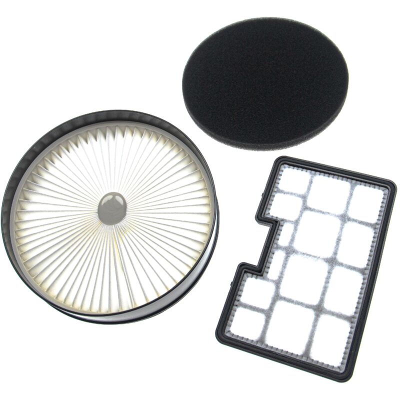 Filtre combiné compatible avec Hanseatic VC-T4020, VC-T4020E-1, VC-T4020ES-2, VC-T4020ES17 aspirateur - 2x Filtres de rechange - Vhbw