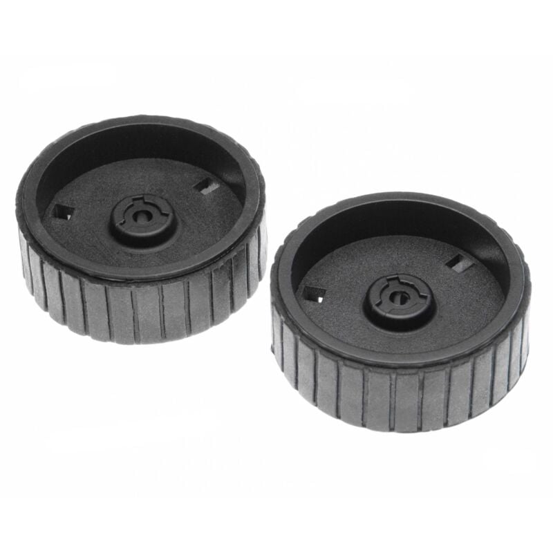 2x Roues compatible avec iRobot Braava 390T robot aspirateur automatique, robot nettoyeur de sol - Vhbw