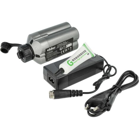 vhbw Ladegerät inkl. Akku (2500 mAh) kompatibel mit Daiwa Leobritz 200J, S500J, 300J Li-Ion-Akkus