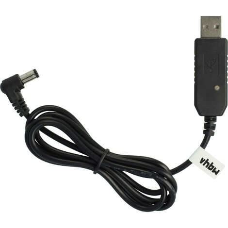 vhbw Ladegerät kompatibel mit Baofeng UV-B6, UV-B5, UV-5RE, UV-5R Plus Funkgerät, Funkgerät-Akkus - USB-Ladekabel, 100 cm, mit Kontrollleuchte