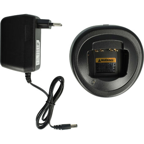vhbw Ladegerät kompatibel mit Motorola HT1200, HT1250.LS, GP750, HT1225, HT1250, GP680 Funkgerät-Akkus - Ladestation + Netzteil