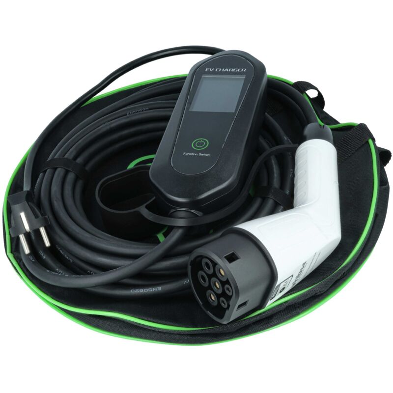 Vhbw - Ladekabel Typ 2 zu Typ f cee 7/7 kompatibel mit Audi A7 tfsi e, A6 tfsi e Elektroauto, 1-phasig, 16 a, 3,5 kW, 10 m