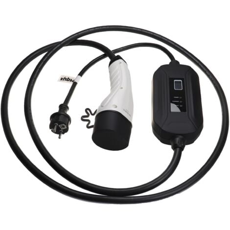vhbw Ladekabel Typ 2 zu Typ F CEE 7/7 kompatibel mit Skoda Elroq Elektroauto, 1-phasig, 16 A, 3,5 kW, 3 m
