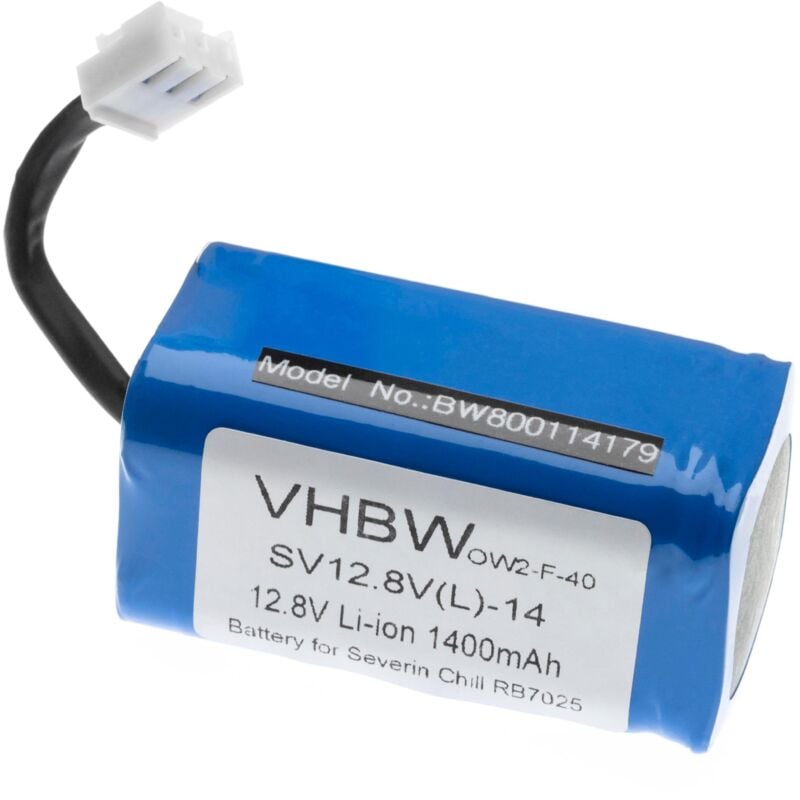 Image of vhbw Akku kompatibel mit Severin Chill RB 7025 Home Cleaner Heimroboter (1400 mAh, 12,8 V, Li-Ion)